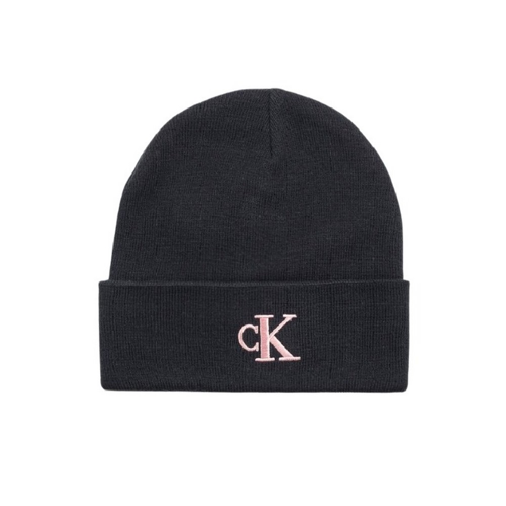 CALVIN KLEIN JEANS MONOGRAM EMBRO BEANIE ΣΚΟΥΦΟΣ ΓΥΝΑΙΚΕΙΟΣ BLACK