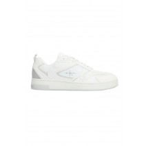 CALVIN KLEIN JEANS BASKET CUPSOLE LOW MIX MTL ΠΑΠΟΥΤΣΙ ΑΝΔΡΙΚΟ WHITE