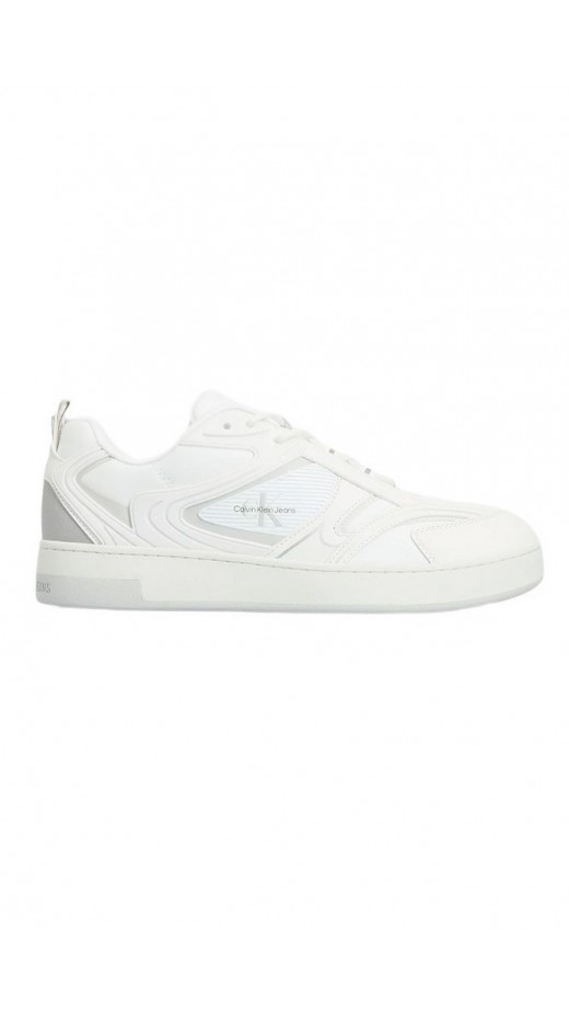 CALVIN KLEIN JEANS BASKET CUPSOLE LOW MIX MTL ΠΑΠΟΥΤΣΙ ΑΝΔΡΙΚΟ WHITE