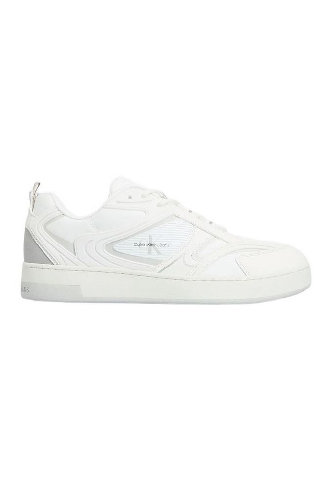 CALVIN KLEIN JEANS BASKET CUPSOLE LOW MIX MTL ΠΑΠΟΥΤΣΙ ΑΝΔΡΙΚΟ WHITE