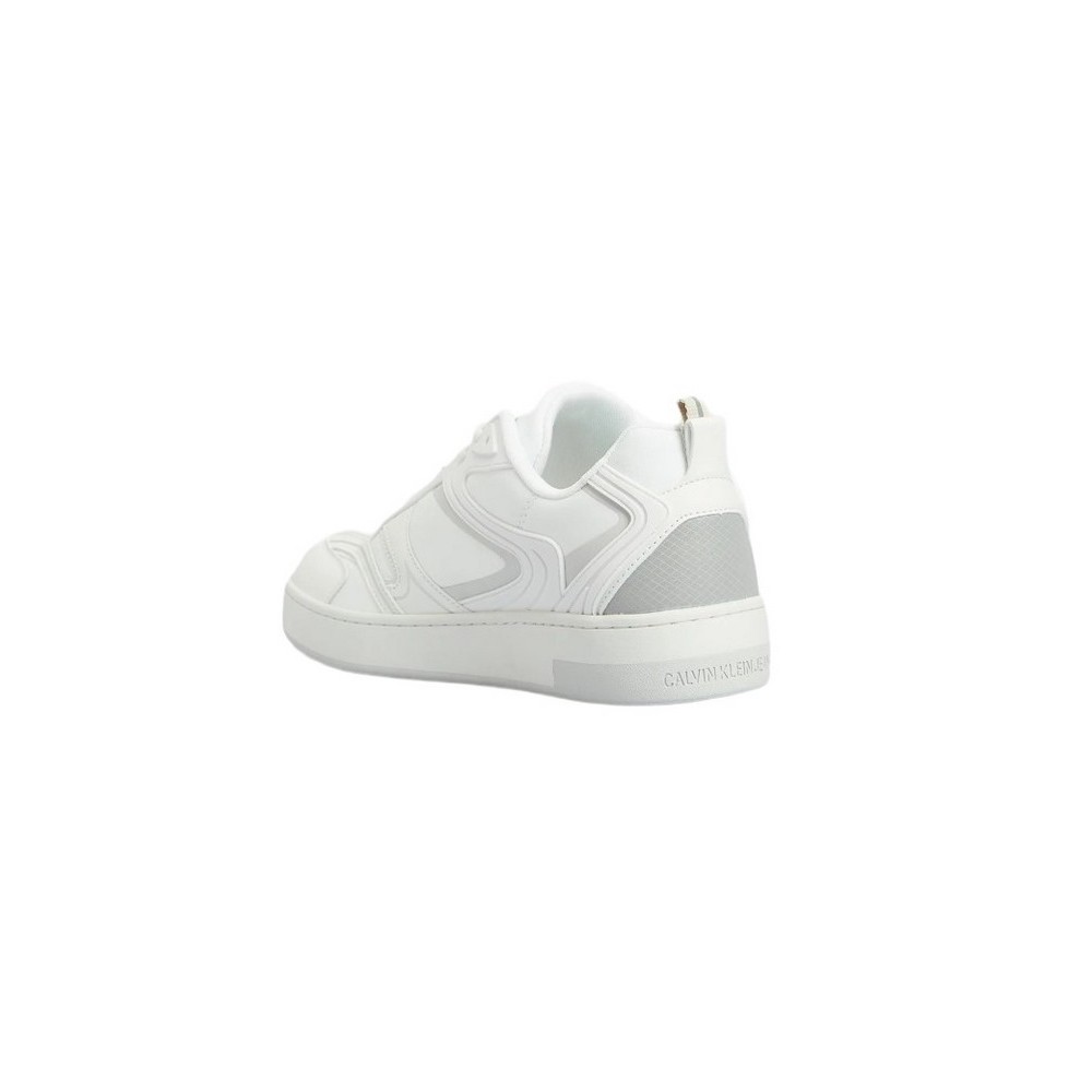 CALVIN KLEIN JEANS BASKET CUPSOLE LOW MIX MTL ΠΑΠΟΥΤΣΙ ΑΝΔΡΙΚΟ WHITE