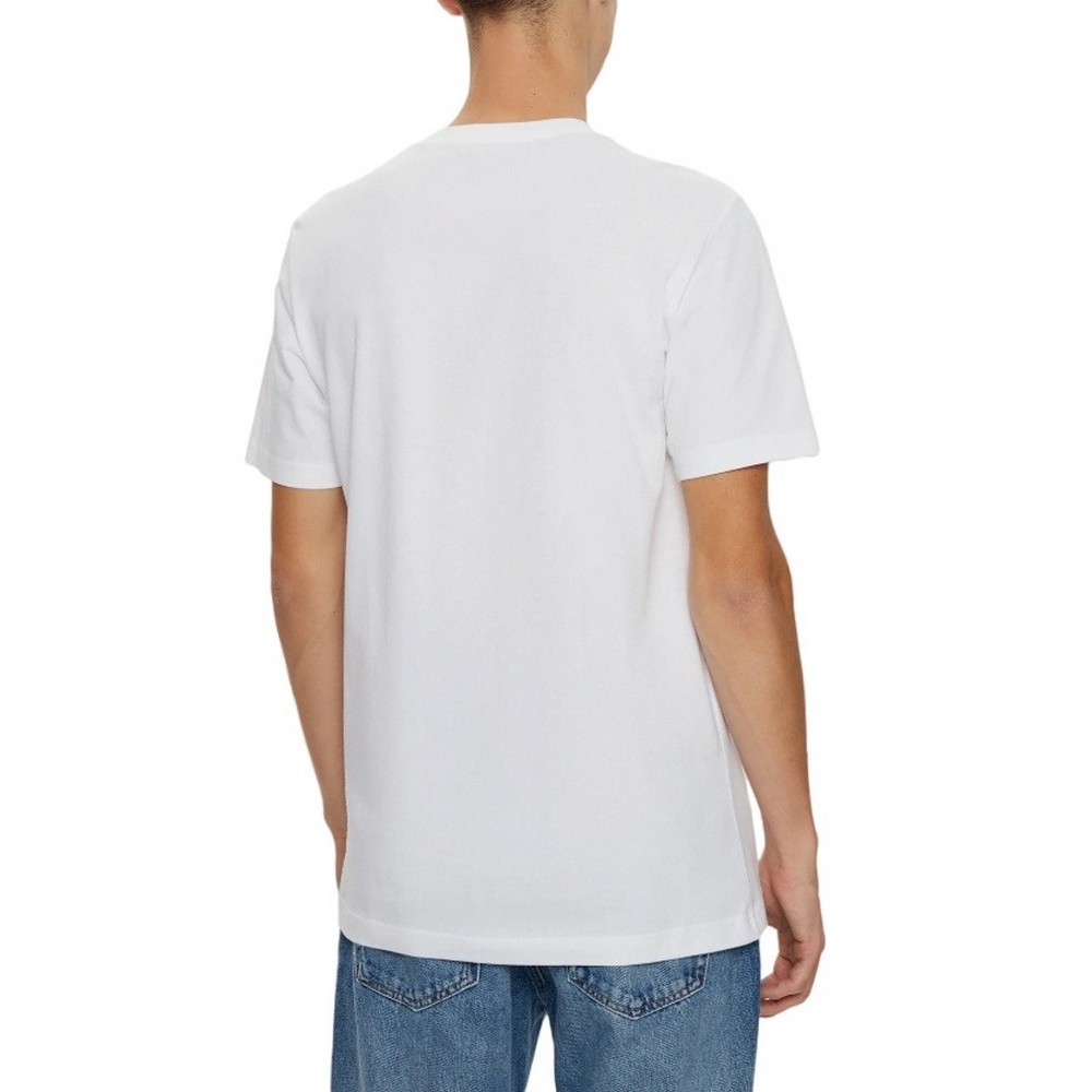 CALVIN KLEIN JEANS MINIMAL LOGO TEE T-SHIRT ΜΠΛΟΥΖΑ ΑΝΔΡΙΚΗ WHITE