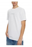 CALVIN KLEIN JEANS MINIMAL LOGO TEE T-SHIRT ΜΠΛΟΥΖΑ ΑΝΔΡΙΚΗ WHITE