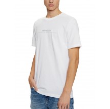 CALVIN KLEIN JEANS MINIMAL LOGO TEE T-SHIRT ΜΠΛΟΥΖΑ ΑΝΔΡΙΚΗ WHITE