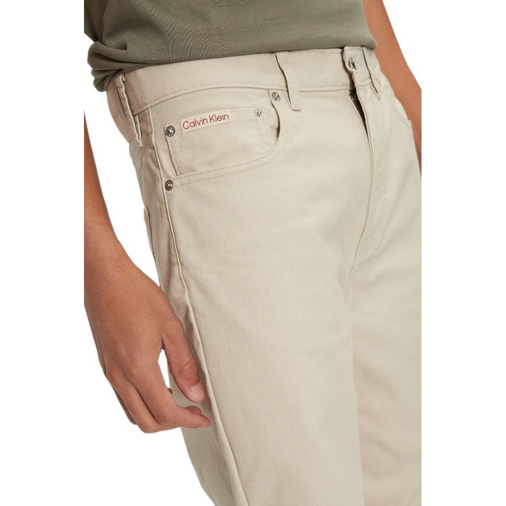 CALVIN KLEIN JEANS STRAIGHT COTTON TWILL PANT ΠΑΝΤΕΛΟΝΙ ΑΝΔΡΙΚΟ PELICAN