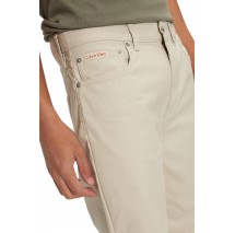 CALVIN KLEIN JEANS STRAIGHT COTTON TWILL PANT ΠΑΝΤΕΛΟΝΙ ΑΝΔΡΙΚΟ PELICAN