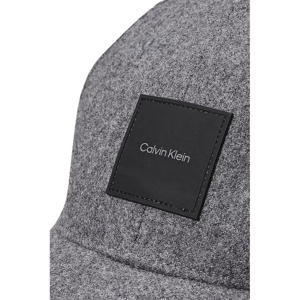 CALVIN KLEIN WOOL BB CAP ΚΑΠΕΛΟ ΑΝΔΡΙΚΟ DARK GREY