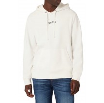 GUESS ROY GUESS HOODIE ΜΠΛΟΥΖΑ ΦΟΥΤΕΡ ΑΝΔΡΙΚΗ WHITE