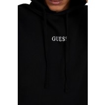 GUESS ROY GUESS HOODIE ΜΠΛΟΥΖΑ ΦΟΥΤΕΡ ΑΝΔΡΙΚΗ BLACK