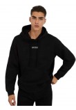 GUESS ROY GUESS HOODIE ΜΠΛΟΥΖΑ ΦΟΥΤΕΡ ΑΝΔΡΙΚΗ BLACK