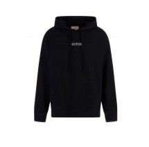 GUESS ROY GUESS HOODIE ΜΠΛΟΥΖΑ ΦΟΥΤΕΡ ΑΝΔΡΙΚΗ BLACK