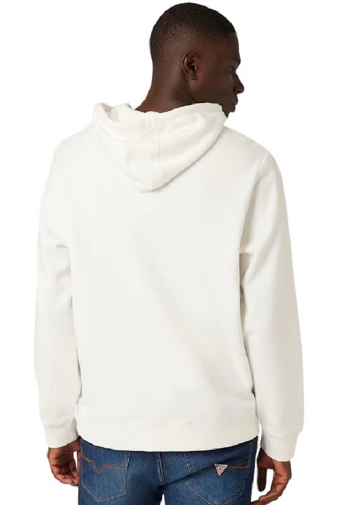 GUESS ROY GUESS HOODIE ΜΠΛΟΥΖΑ ΦΟΥΤΕΡ ΑΝΔΡΙΚΗ WHITE