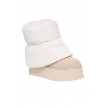 UGG CLASSIC MINI DIPPER PUFFER ΧΑΜΛΗ ΜΠΟΤΑ ΓΥΝΑΙΚΕΙΑ CREAMY WHITE