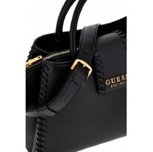 GUESS LIBERA SML GIRLFRIEND SATCHEL ΤΣΑΝΤΑ ΓΥΝΑΙΚΕΙΑ BLACK