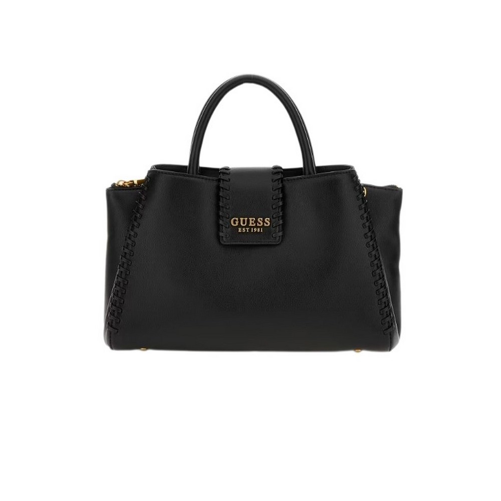 GUESS LIBERA SML GIRLFRIEND SATCHEL ΤΣΑΝΤΑ ΓΥΝΑΙΚΕΙΑ BLACK