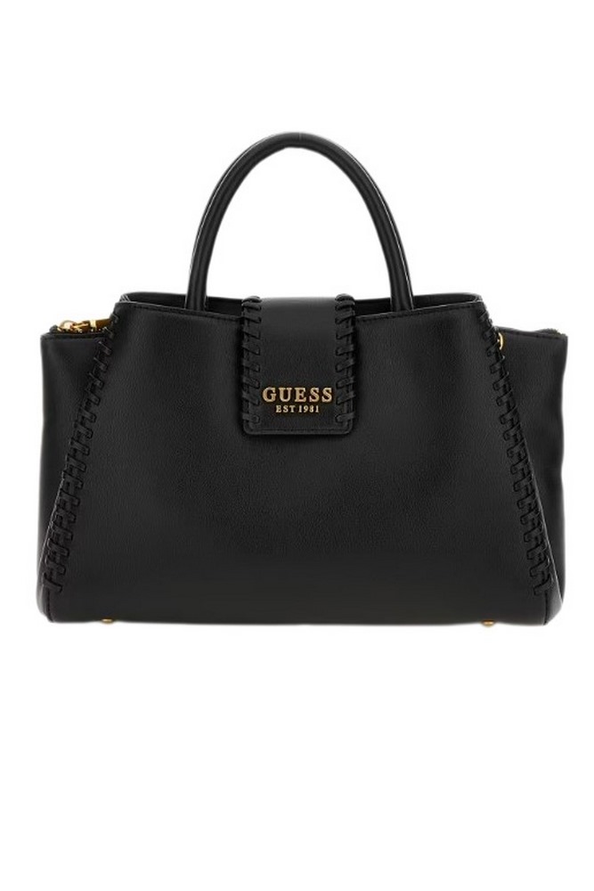 GUESS LIBERA SML GIRLFRIEND SATCHEL ΤΣΑΝΤΑ ΓΥΝΑΙΚΕΙΑ BLACK