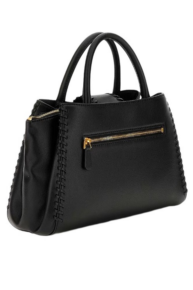 GUESS LIBERA SML GIRLFRIEND SATCHEL ΤΣΑΝΤΑ ΓΥΝΑΙΚΕΙΑ BLACK