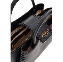 GUESS LIBERA SML GIRLFRIEND SATCHEL ΤΣΑΝΤΑ ΓΥΝΑΙΚΕΙΑ BLACK