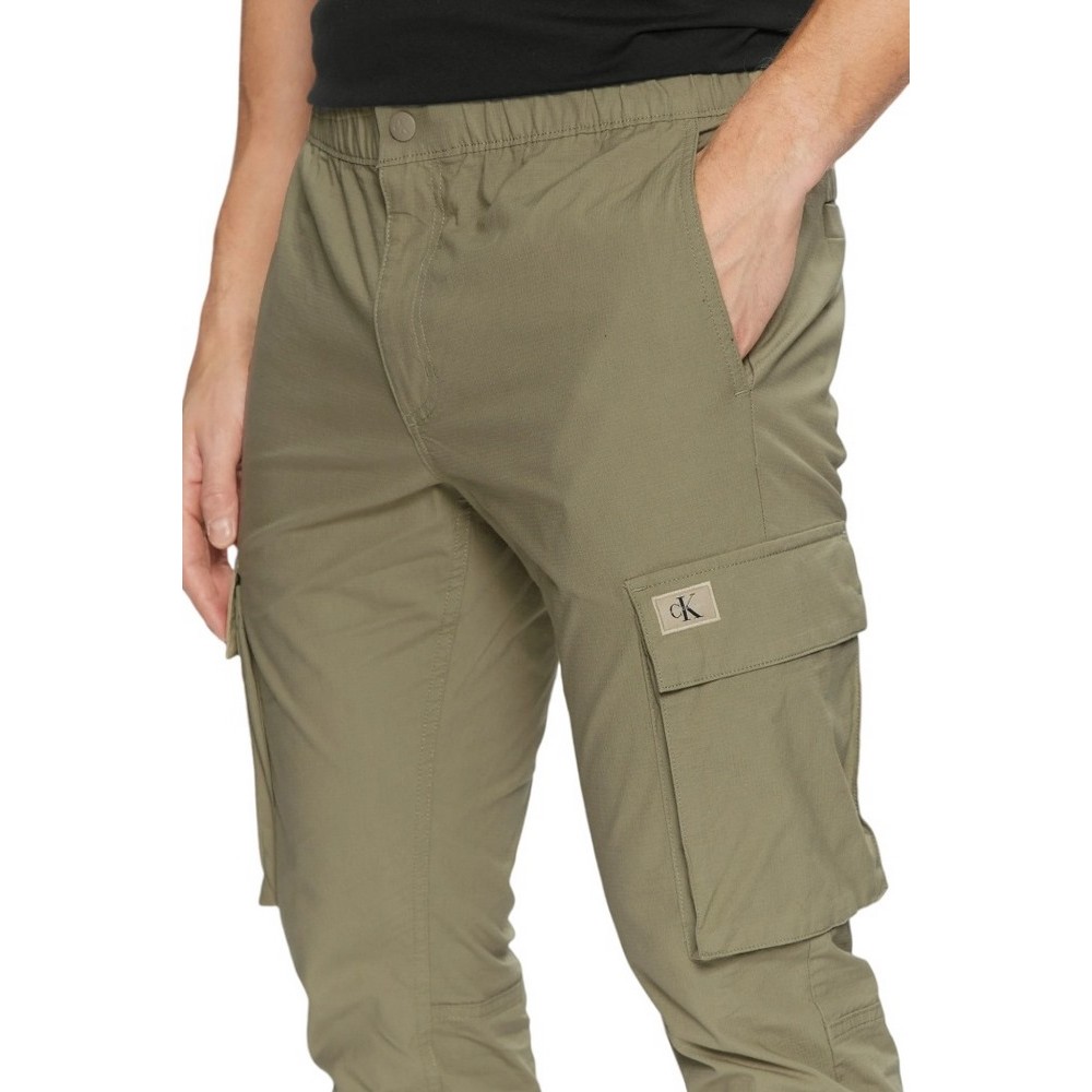 CALVIN KLEIN JEANS SKINNY CARGO ΠΑΝΤΕΛΟΝΙ ΑΝΔΡΙΚΟ KHAKI