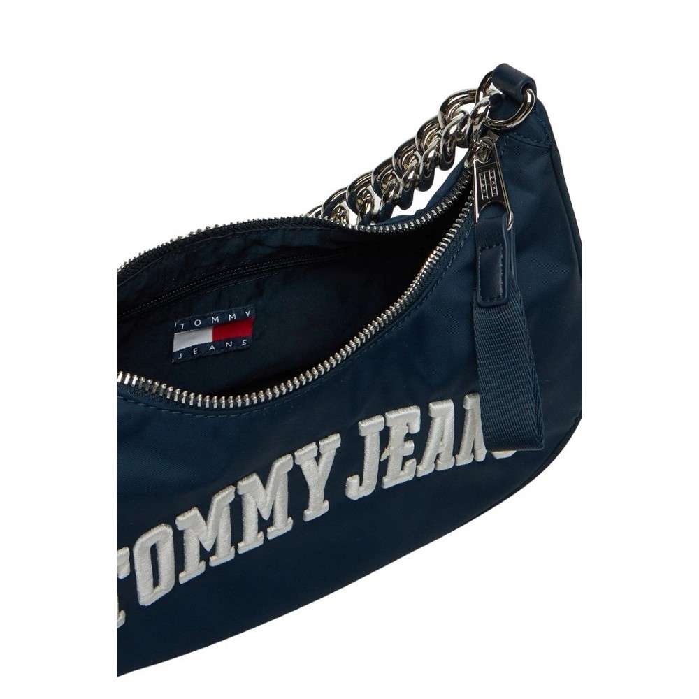 TOMMY JEANS ICONIC SHOULDER BAG CHAIN ΤΣΑΝΤΑ ΓΥΝΑΙΚΕΙΑ NAVY