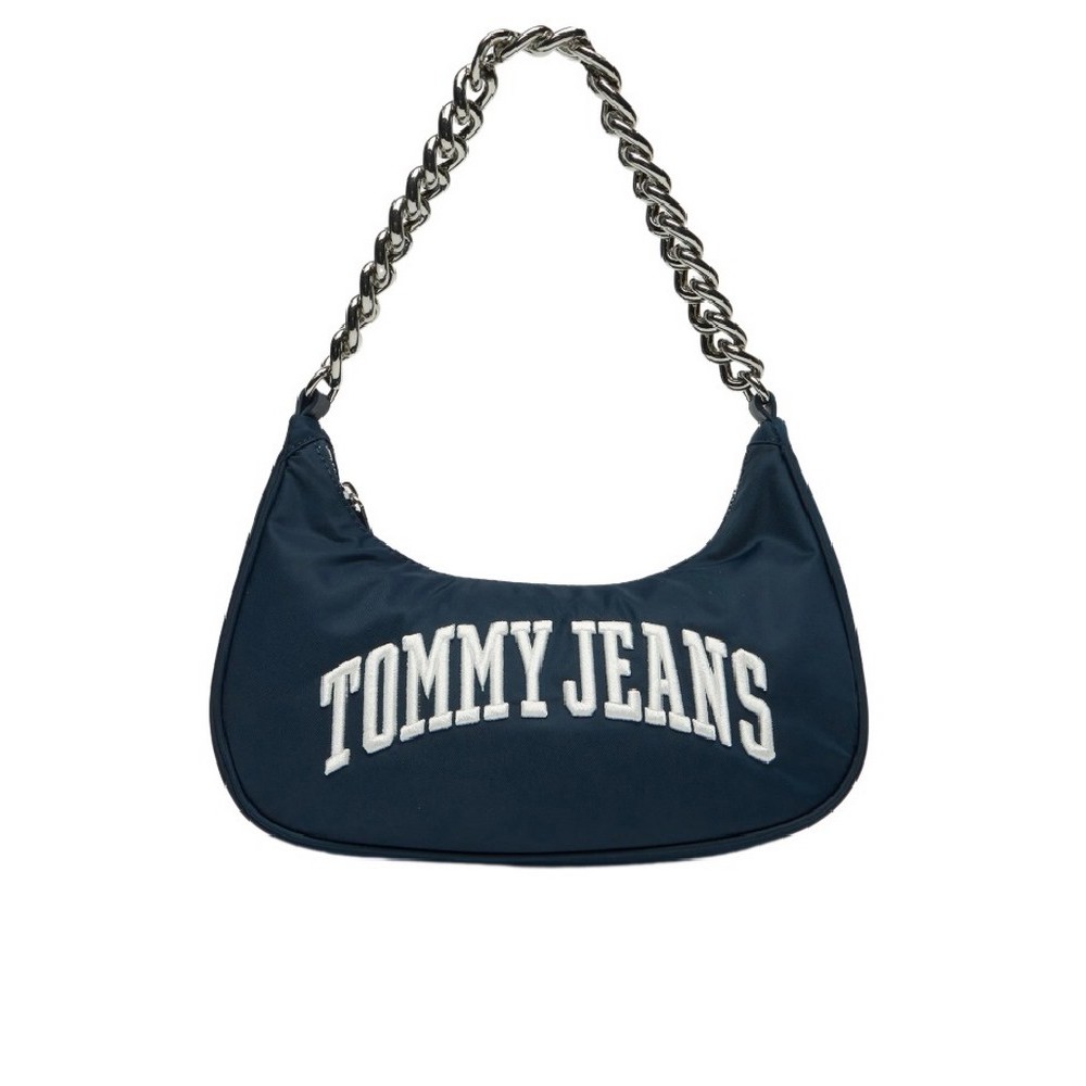 TOMMY JEANS ICONIC SHOULDER BAG CHAIN ΤΣΑΝΤΑ ΓΥΝΑΙΚΕΙΑ NAVY