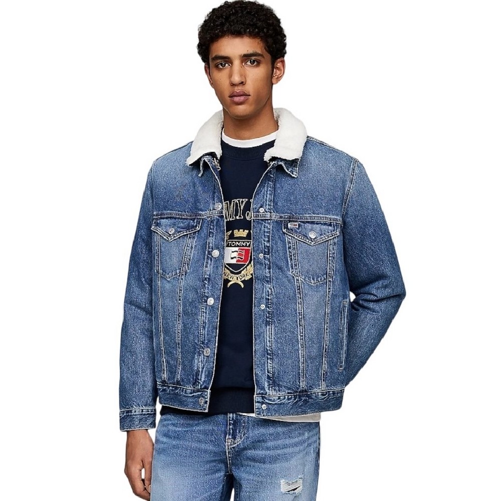 TOMMY JEANS RYAN RGLR 3 IN 1 TRCKR DH6053 ΜΠΟΥΦΑΝ ΑΝΔΡΙΚΟ DENIM DARK