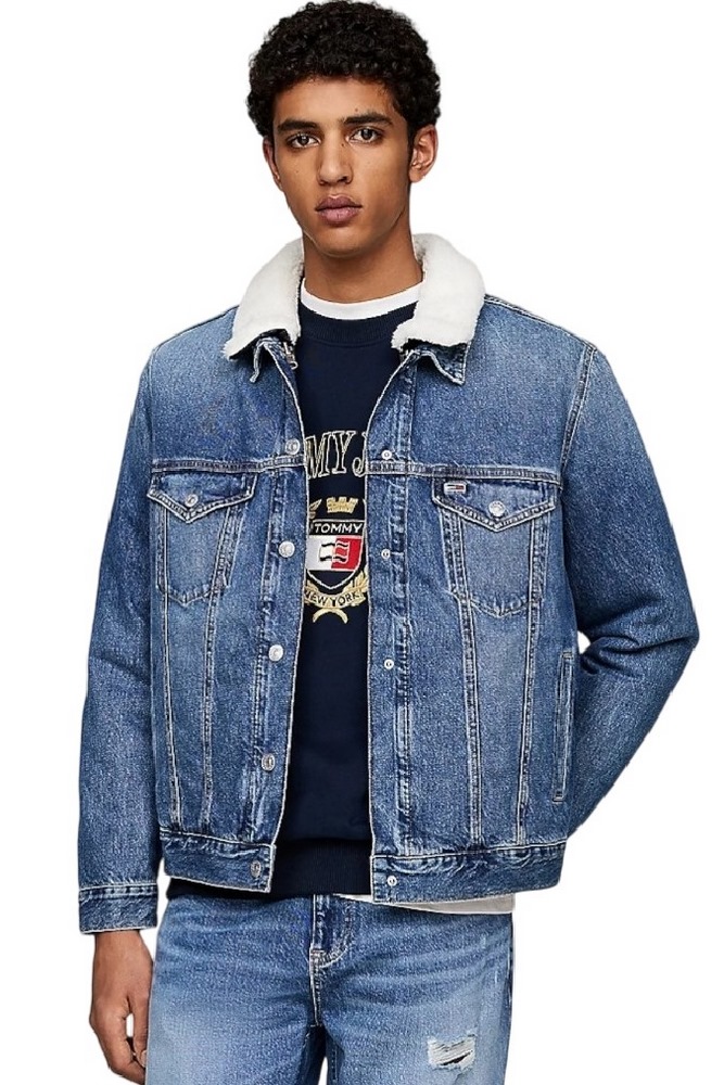 TOMMY JEANS RYAN RGLR 3 IN 1 TRCKR DH6053 ΜΠΟΥΦΑΝ ΑΝΔΡΙΚΟ DENIM DARK