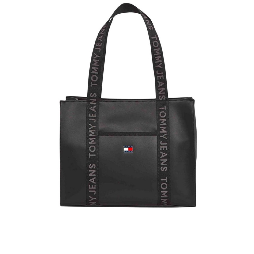 TOMMY JEANS DAILY ELEVATED TOTE ΤΣΑΝΤΑ ΓΥΝΑΙΚΕΙΑ BLACK