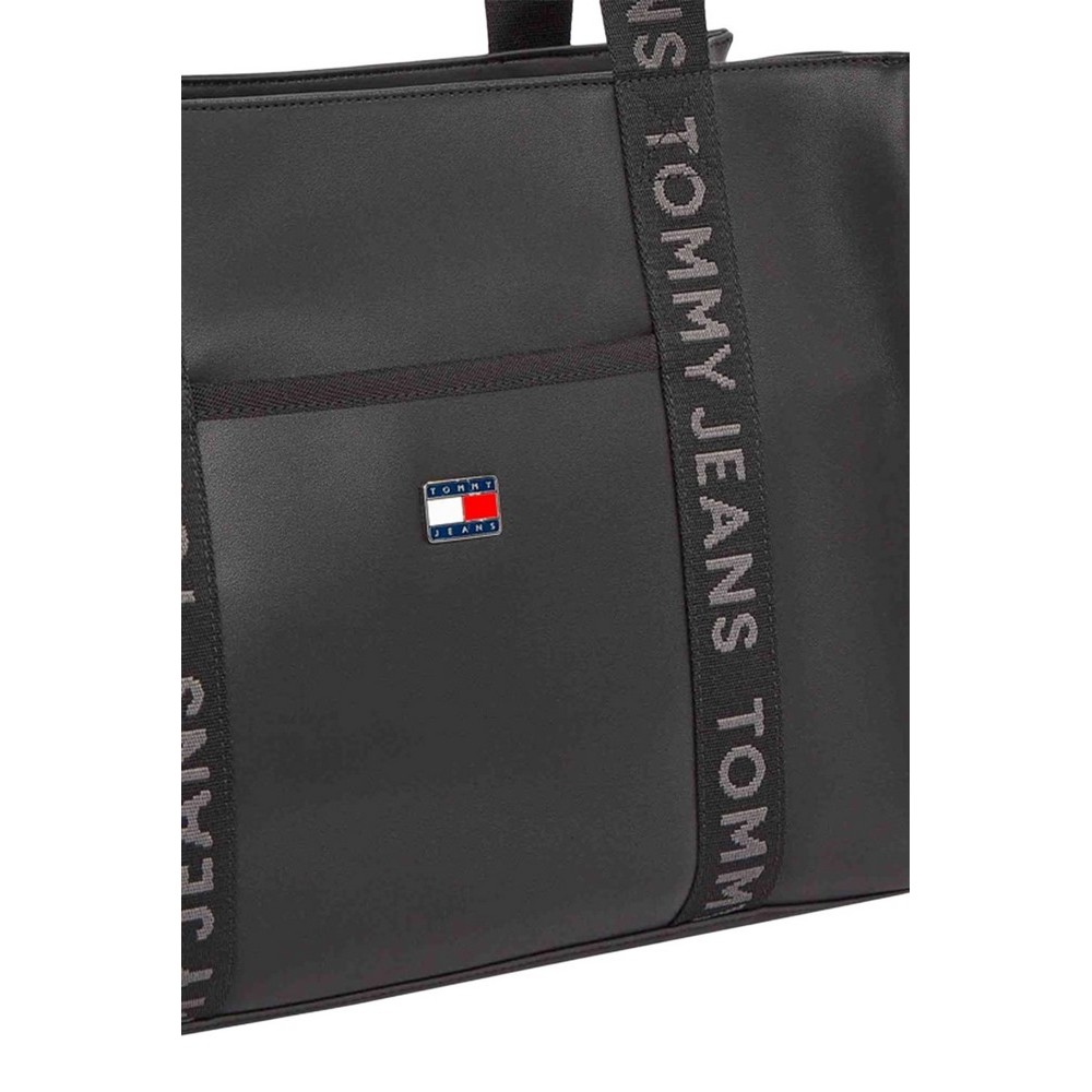 TOMMY JEANS DAILY ELEVATED TOTE ΤΣΑΝΤΑ ΓΥΝΑΙΚΕΙΑ BLACK