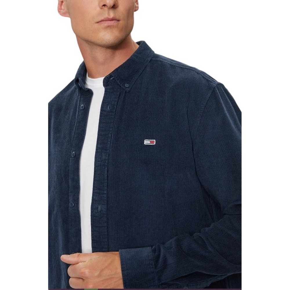 TOMMY HILFIGER TJM REG CORDUROY SHIRT ΠΟΥΚΑΜΙΣΟ  ΑΝΔΡΙΚΟ NAVY