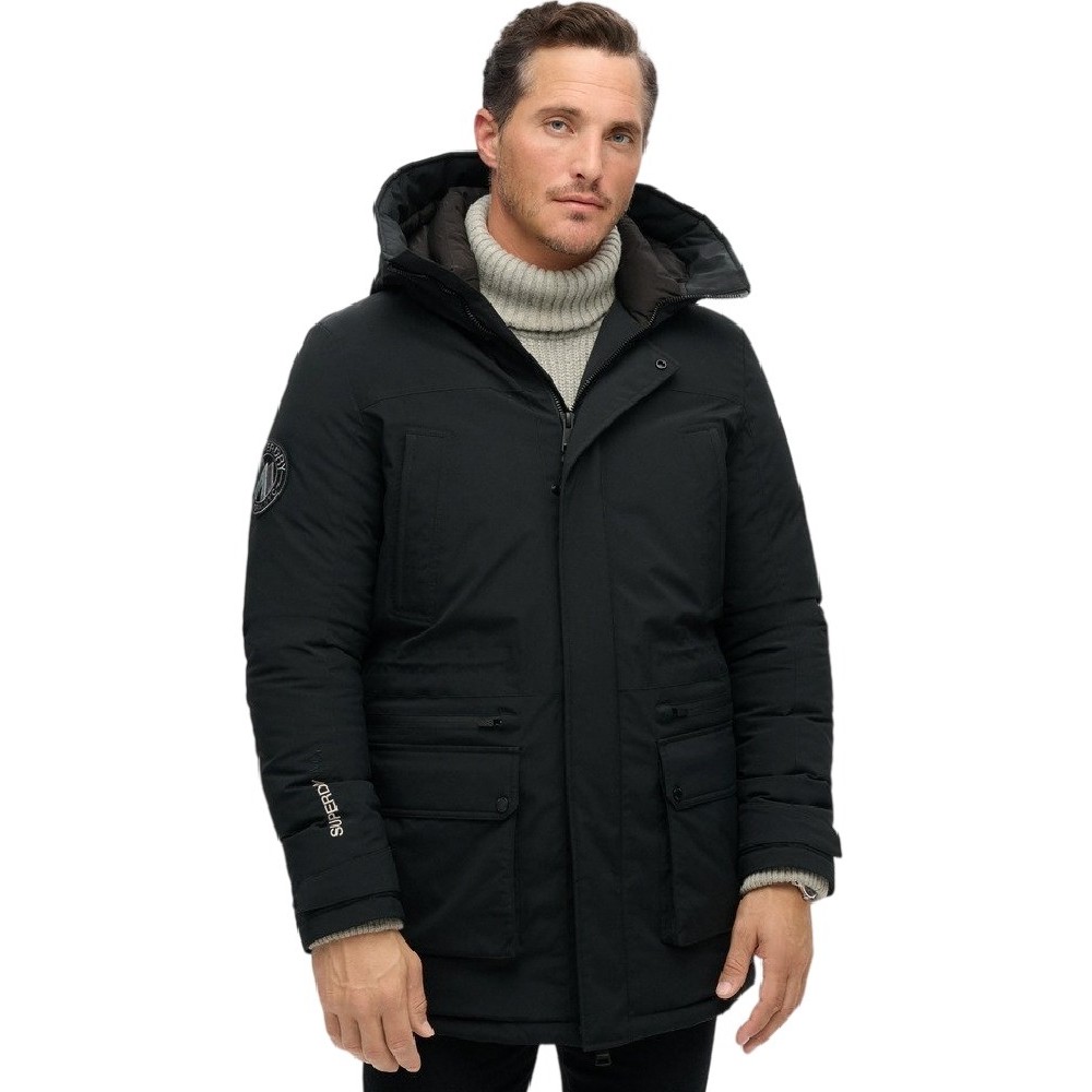 SUPERDRY D3 OVIN CITY PADDED PARKA JACKET ΜΠΟΥΦΑΝ ΑΝΔΡΙΚΟ BLACK