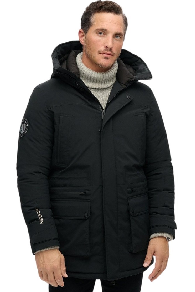 SUPERDRY D3 OVIN CITY PADDED PARKA JACKET ΜΠΟΥΦΑΝ ΑΝΔΡΙΚΟ BLACK